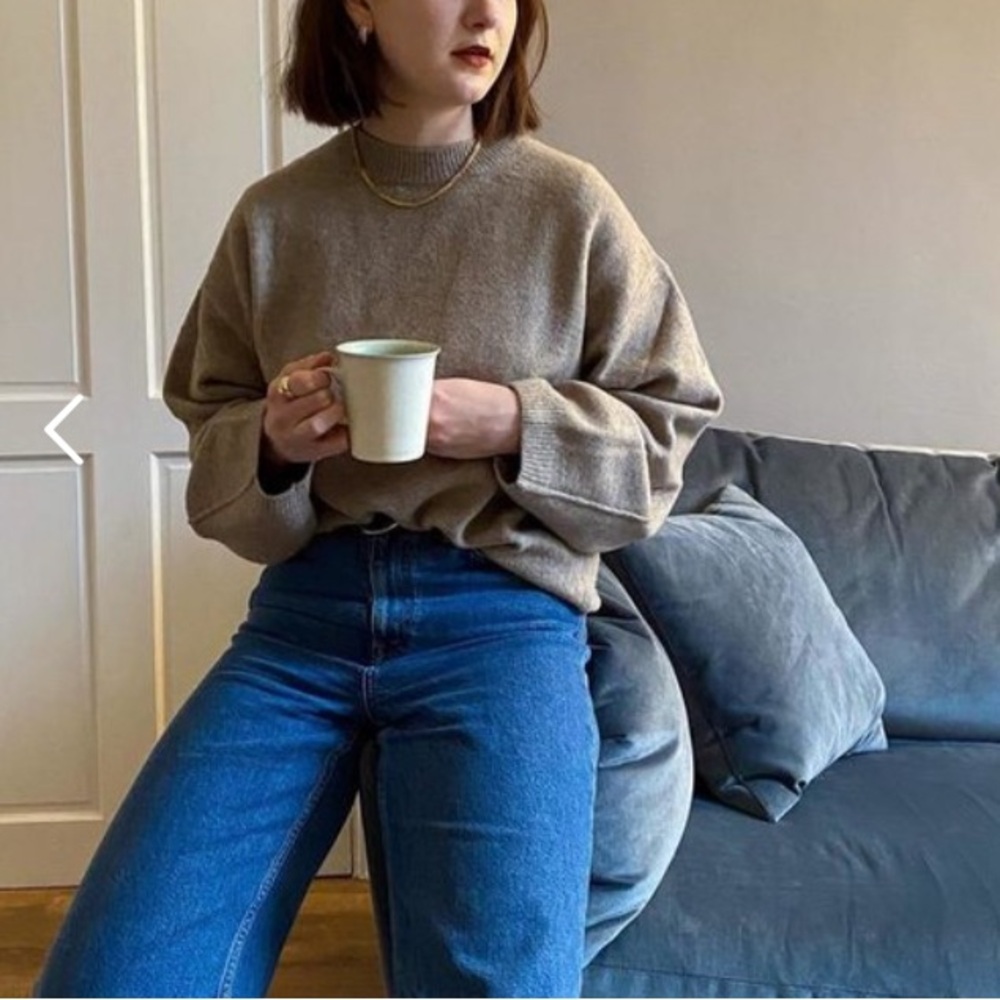 H&M oversized wool blend sweater sz xs
